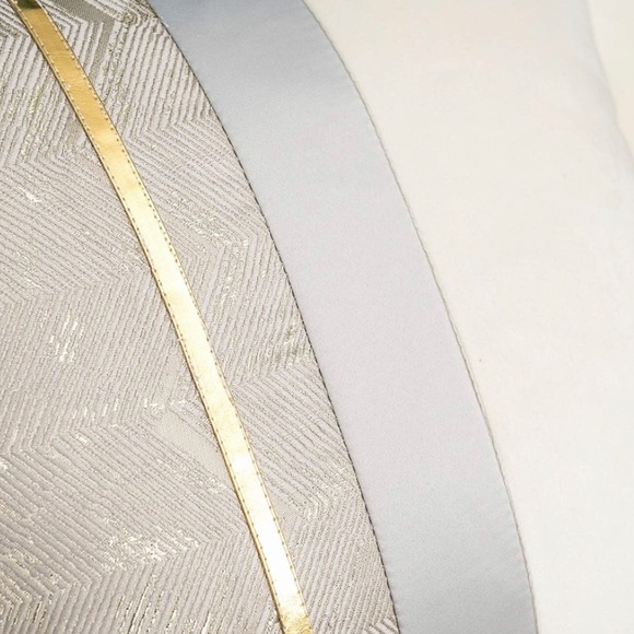 Luxury Home | Velvet Jacquard Chevron Pillow Cover - Picture 3 of 6